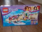 LEGO Friends 41316 Andrea’s Speedboottransport compleet, Ophalen of Verzenden, Zo goed als nieuw, Complete set, Lego