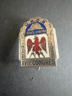 Congrés UNION NATIONALE OFFICIERS RESERVE 1937, Verzamelen, Speldjes, Pins en Buttons, Sport, Ophalen of Verzenden, Zo goed als nieuw
