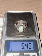 Zilveren Markasiet ring met maansteen, Ophalen of Verzenden, Zilver