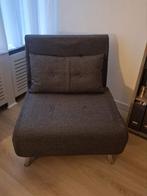 Donkergrijze slaapfauteuil - multifunctioneel!, Huis en Inrichting, Fauteuils, Ophalen, 75 tot 100 cm, Zo goed als nieuw, 75 tot 100 cm