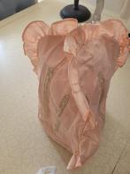 Oud drie hoekig linnen hoes foto 1 en 2 hand gemaakt, Ophalen of Verzenden