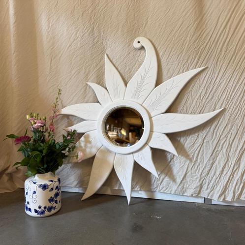Zon lijst met Spiegel (facet) - 110 cm - Nieuw bij TTM Wonen, Huis en Inrichting, Woonaccessoires | Spiegels, Nieuw, 100 tot 125 cm