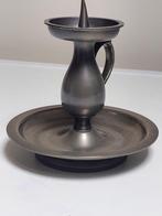 TIN:  Kandelaar  /  Kaarsenhouder, Antiek en Kunst, Antiek | Tin, Ophalen of Verzenden