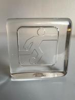 Vintage Royal Leerdam Glasobject Pictogram Voetballer, Antiek en Kunst, Ophalen of Verzenden