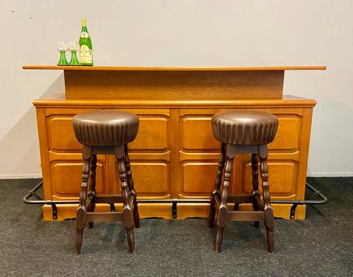 mooie eiken bar thuisbar huisbar mancave cafe tapkast, Huis en Inrichting, Barren, Gebruikt, Ophalen