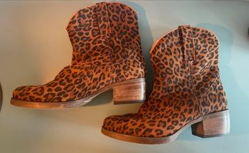 Antonio Moretto Laarzen Panterprint Maat 39 Nieuw! beschikbaar voor biedingen