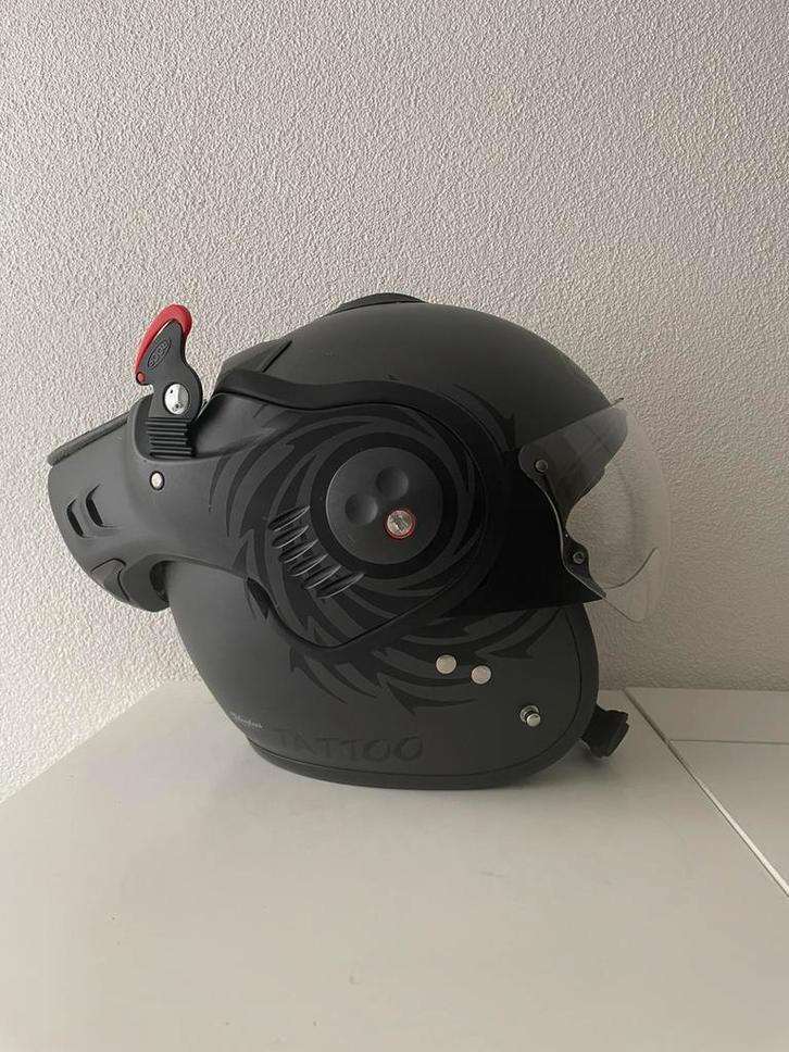 Roof Boxer V8 Tattoo Editie Maat XS, Fietsen en Brommers, Brommerhelmen, Zo goed als nieuw, Extra small of kleiner, Ophalen of Verzenden