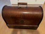 Antieke Singer Naaimachine met Houten Koffer, Ophalen