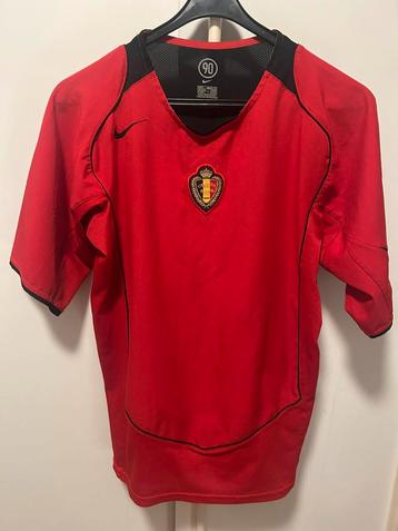 Vintage voetbalshirt voetbal shirt België 2004-2006  beschikbaar voor biedingen