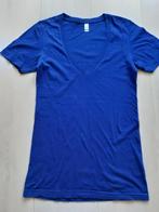 American Apparel blauwe Deep V-neck t-shirt maat XS, Blauw, Ophalen of Verzenden, Zo goed als nieuw, American Apparel