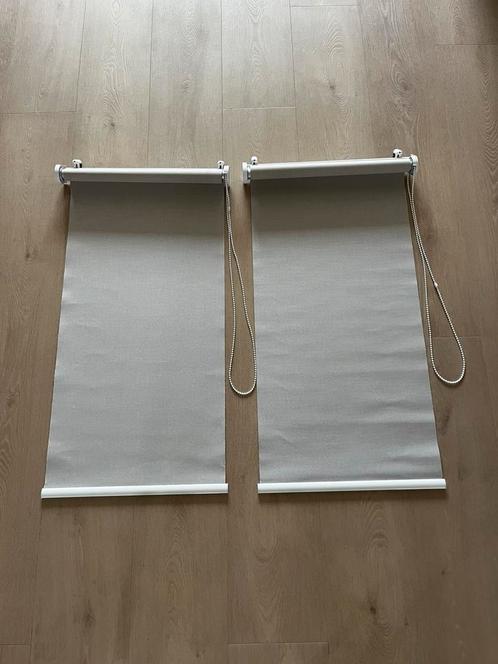2x Rolgordijn verduisterend voor kunstof kozijn, Huis en Inrichting, Stoffering | Gordijnen en Lamellen, Gebruikt, Minder dan 100 cm