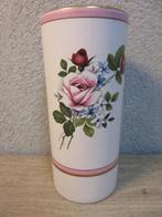 Royal Flora keramiek vaas Gouda wit roze met rozen, Ophalen of Verzenden