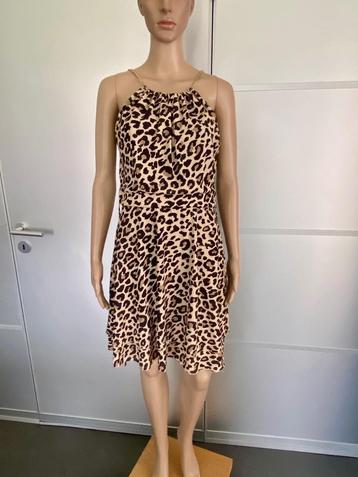 J456 Rinascimento maat 36=S jurk jurkje beige/zwart beschikbaar voor biedingen