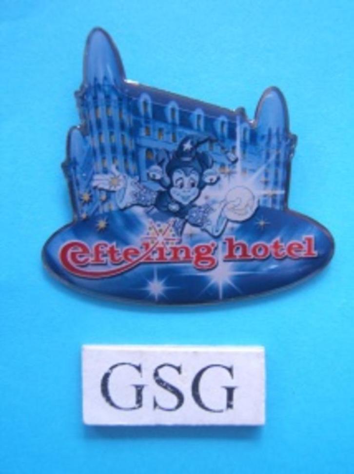 Efteling hotel nr. EPP034-02, Verzamelen, Efteling, Zo goed als nieuw, Button of Speldje, Ophalen