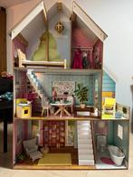 Als Nieuw 1.27m houten Barbie poppenhuis compleet Kidcraft, Kinderen en Baby's, Speelgoed | Poppenhuizen, Ophalen, Zo goed als nieuw