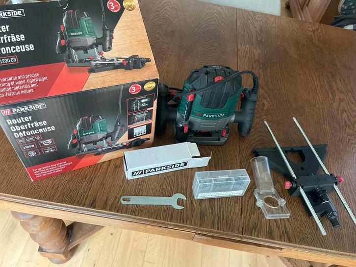Parkside Bovenfrees POF 1200 D3 - 1200W, Doe-het-zelf en Verbouw, Gereedschap | Overige machines, Zo goed als nieuw, Ophalen of Verzenden