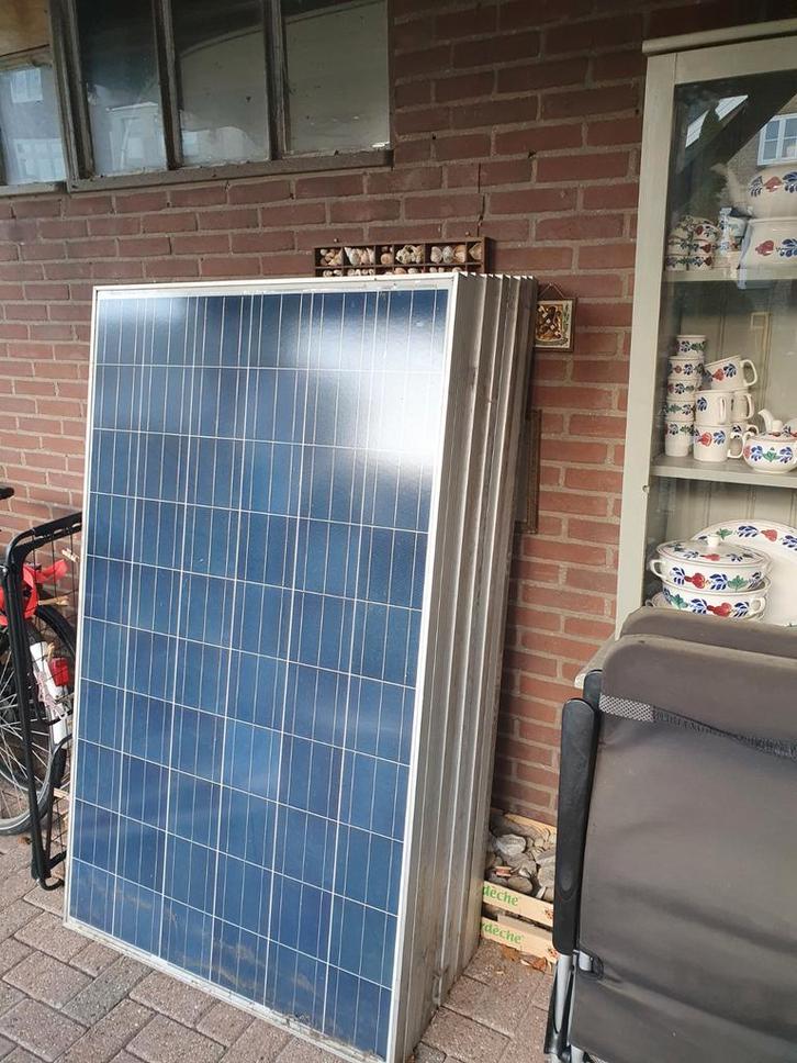 10 zonnepanelen - Gebruikt, Doe-het-zelf en Verbouw, Zonnepanelen en Toebehoren, Gebruikt, Paneel, 200 wattpiek of meer, Ophalen