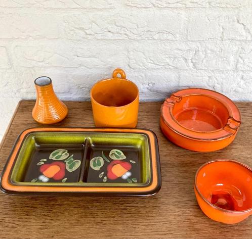 Vintage / retro keramiek: potten, schaaltje, vaasje, asbak., Verzamelen, Retro, Huis en Inrichting, Ophalen of Verzenden