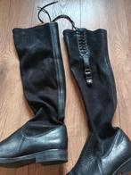 Laarzen suède soepele schacht T. Hilfiger 38, Ophalen of Verzenden, Zo goed als nieuw, Zwart, Hoge laarzen