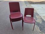 Partij stoelen (120 stuks), Ophalen, Zo goed als nieuw, Rood, Eén