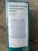 Bamboe Rolgordijn Wit 150x180cm, 100 tot 150 cm, Wit, Nieuw, Ophalen of Verzenden