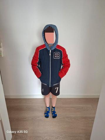 Bad boys winterjas maat 146-152 rood/blauw beschikbaar voor biedingen