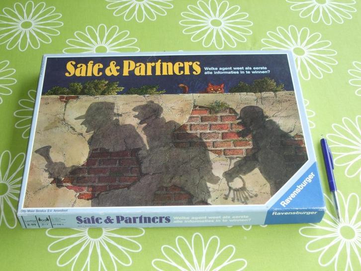 Vintage bordspel: Safe & Partners - uit 1986, Hobby en Vrije tijd, Gezelschapsspellen | Bordspellen, Gebruikt, Een of twee spelers