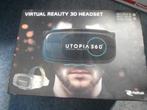 VR Virtual reality 3d headset vr-bril nieuw utopia 360, Ophalen of Verzenden, Zo goed als nieuw, VR-bril, Telefoon
