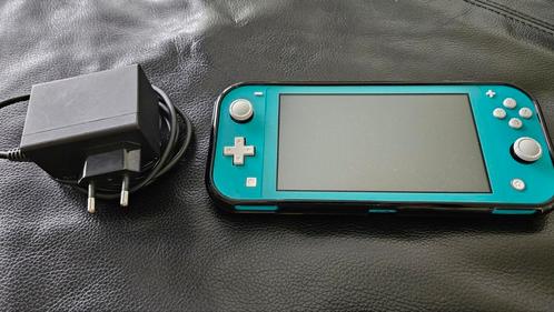 Nintendo Switch Lite met extra's!, Spelcomputers en Games, Spelcomputers | Nintendo Switch Lite, Zo goed als nieuw, Turquoise