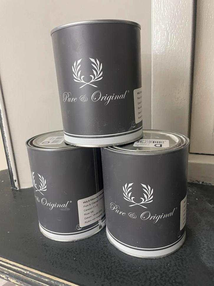 Verf Pure & Original carazzo, River Silt, Doe-het-zelf en Verbouw, Verf, Beits en Lak, Nieuw, Verf, Minder dan 5 liter, Wit, Ophalen