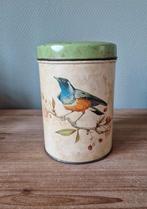Vintage blik met vogel, Ophalen of Verzenden, Gebruikt, Overige, Overige merken