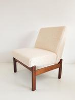 Vintage fauteuiltje teak teddy stof | FU04 Yngve Ekström, Huis en Inrichting, Fauteuils, ., Minder dan 75 cm, Ophalen of Verzenden