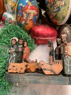 Antieke houten kerststal #kerst, Diversen, Kerst, T, Ophalen of Verzenden, Zo goed als nieuw, N