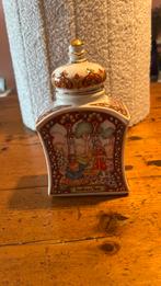Teacaddy Indian Tea Douwe Egberts, Antiek en Kunst, Antiek | Servies los, Ophalen of Verzenden