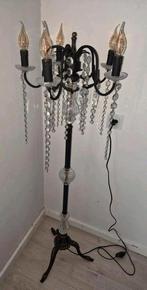 Staande kroonluchter zwart, Huis en Inrichting, Ophalen, Overige materialen, 100 tot 150 cm, Zo goed als nieuw