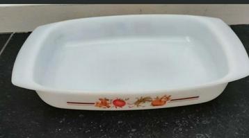 Ovenschaal,RETRO,ACROPOL FRANCE,wit,vuurvast,Vintage,fruit beschikbaar voor biedingen