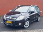 OPEL Zafira 1.8 16V 140pk Selection 7 Persoons, Auto's, Opel, Zwart, 4 cilinders, Zwart, 14 km/l
