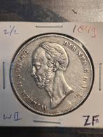 2 1/2 Gulden 1849 Willem II - Zilver, Postzegels en Munten, Munten | Nederland, Zilver, Ophalen of Verzenden, Losse munt, 2½ gulden