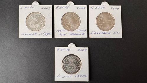 5 Euro munten 2003 2004 2005, Postzegels en Munten, Munten | Nederland, Losse munt, Euro's, Koningin Beatrix, Zilver, Ophalen of Verzenden