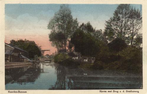 Naarden-Bussum - Haven met Brug a.d. Brediusweg - 1916 gelop, Verzamelen, Ansichtkaarten | Nederland, Gelopen, Noord-Holland, Voor 1920