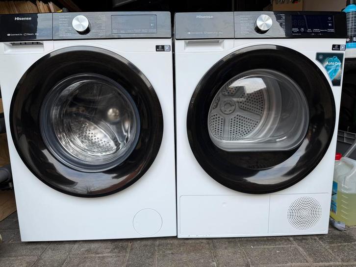 HiSense wasmachine en droger zgan, Witgoed en Apparatuur, Wasmachines, Zo goed als nieuw, 8 tot 10 kg, 85 tot 90 cm, 1200 tot 1600 toeren
