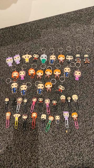 Harry Potter 23 sleutelhangers en 20 paperclips - partij beschikbaar voor biedingen