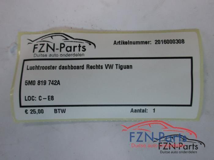 Luchtrooster Dashboard Volkswagen Tiguan (22735919), Auto-onderdelen, Dashboard en Schakelaars, Gebruikt, Ophalen