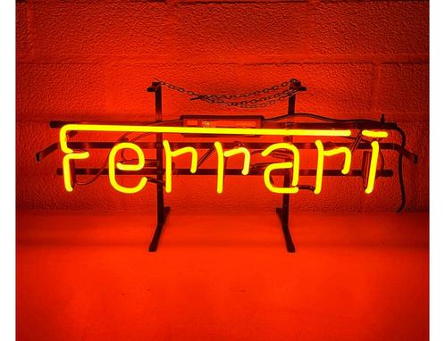 Glas neon Ferrari, Auto diversen, Auto-accessoires, Ophalen of Verzenden