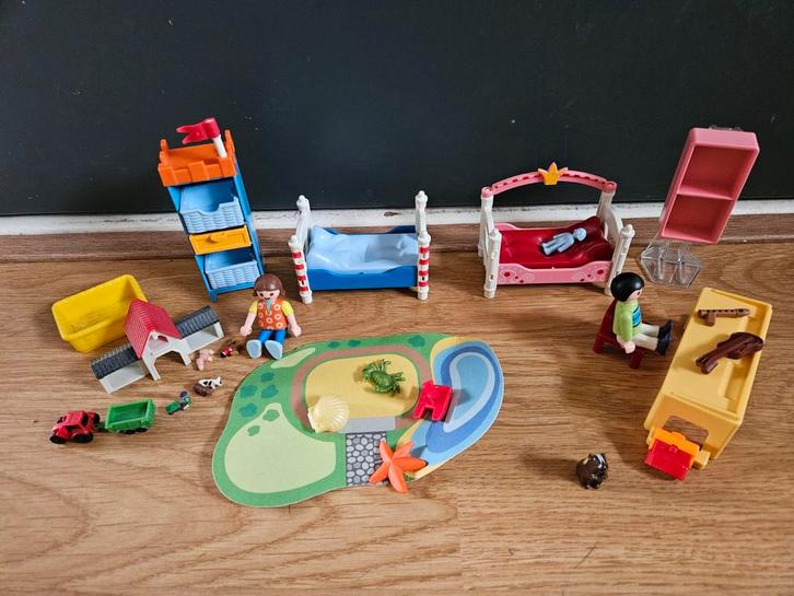 Playmobil Kinderslaapkamer Jongen & Meisje met speelgoed, Kinderen en Baby's, Speelgoed | Playmobil, Zo goed als nieuw, Complete set