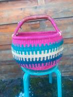 Bolgatanga mand Ghana rond uniek afgeprijsd €30.00, Ophalen of Verzenden, Nieuw, Rond, Overige materialen