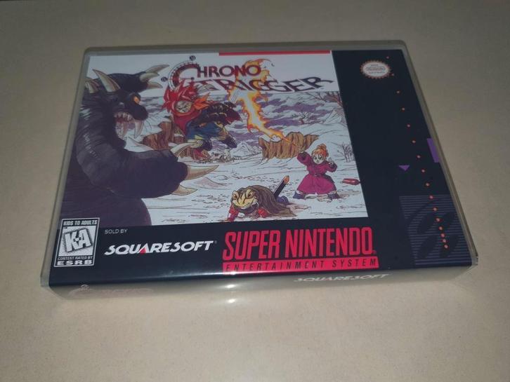 Chrono Trigger SNES Game Case, Spelcomputers en Games, Games | Nintendo Super NES, Zo goed als nieuw, Verzenden