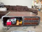 Vintage industrial coffee table, Huis en Inrichting, Ophalen, Gebruikt, 50 tot 100 cm, 100 tot 150 cm