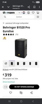 behringer speakers, Ophalen, Gebruikt, P.A.