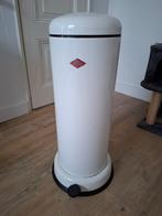 Wesco Base prullenbak - Wit, Ophalen, Gebruikt, Met pedaal, 50 tot 75 cm